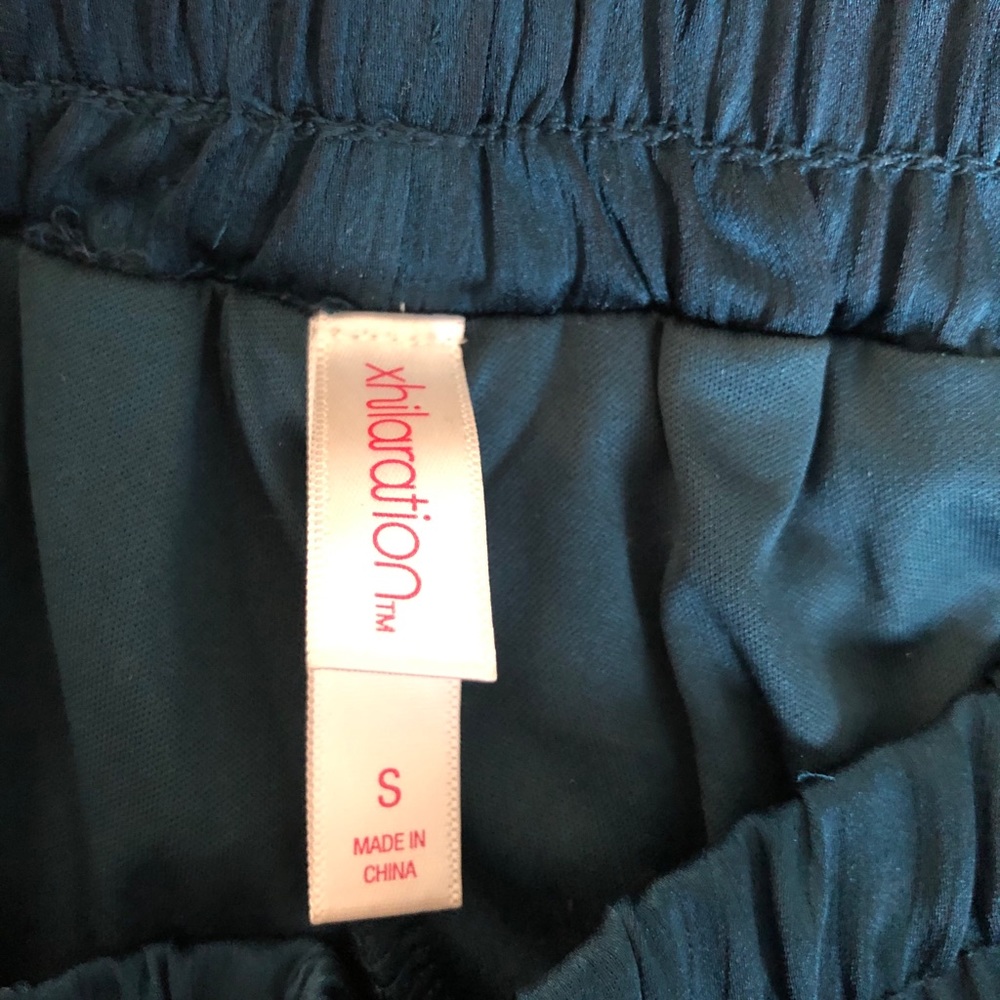 Metallic Teal Shorts